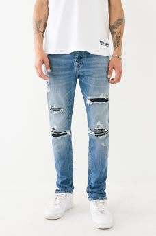  Matt Distressed Moto Jean, image 2