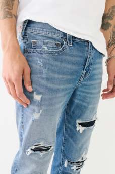  Matt Distressed Moto Jean, image 7