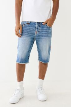 RICKY SUPER T FRAYED DENIM SHORT, image 2