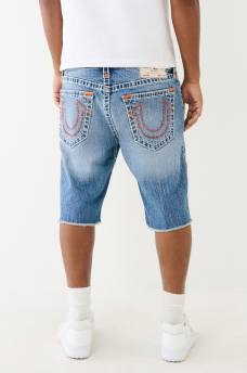 RICKY SUPER T FRAYED DENIM SHORT, image 1