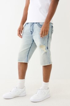 RICKY SUPER T DISTRESSED DENIM SHORT , image 2