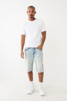 RICKY SUPER T DISTRESSED DENIM SHORT , image 5