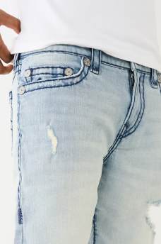 RICKY SUPER T DISTRESSED DENIM SHORT , image 7