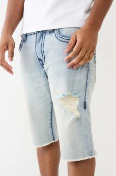 RICKY SUPER T DISTRESSED DENIM SHORT , image 1