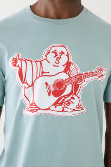 BUDDHA APPLIQUE BIG T CREW TEE
