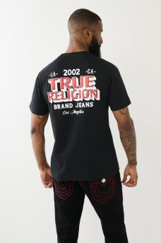 FLOCKED TRUE RELIGION PUFF PRINT TEE, image 5