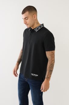 EMBROIDERED TRUE RELIGION POLO SHIRT, image 1