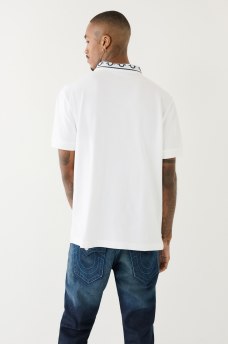 EMBROIDERED TRUE RELIGION POLO SHIRT, image 3