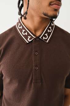 EMBROIDERED TRUE RELIGION POLO SHIRT, image 1