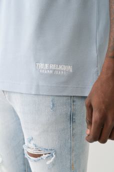 EMBROIDERED TRUE RELIGION POLO SHIRT, image 4