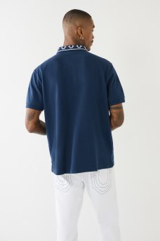 EMBROIDERED TRUE RELIGION POLO SHIRT, image 3