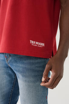 EMBROIDERED TRUE RELIGION POLO SHIRT, image 2