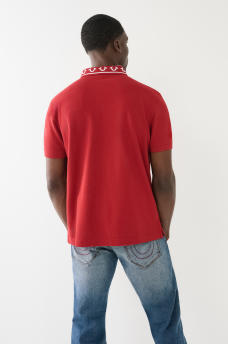 EMBROIDERED TRUE RELIGION POLO SHIRT, image 4