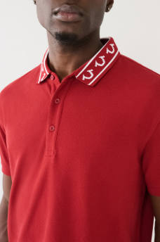 EMBROIDERED TRUE RELIGION POLO SHIRT, image 1