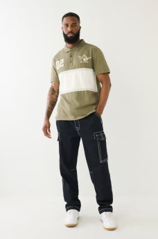 BUDDHA LOGO PANELED POLO SHIRT, image 4