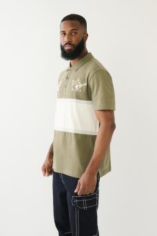  BUDDHA LOGO PANELED POLO SHIRT, image 5
