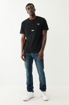 Horseshoe Logo Henley Tee, image 4