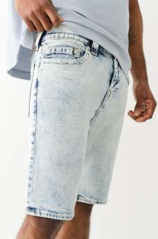 ROCCO ACID WASH DENIM SHORT, image 1