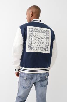 CAMPERA TIPO BOMBER GOOD LIFE DE MEZCLILLA UNIVERSITARIA, image 3