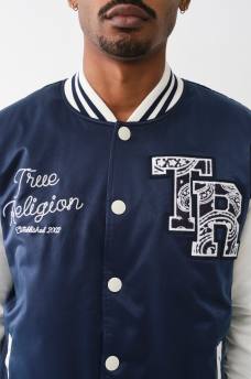 CAMPERA TIPO BOMBER GOOD LIFE DE MEZCLILLA UNIVERSITARIA, image 5