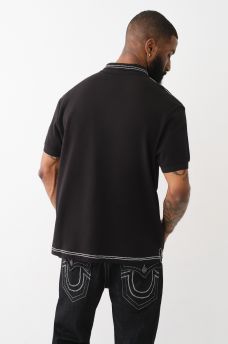 BIG T EMBROIDERED POLO SHIRT , image 3