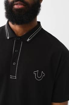 BIG T EMBROIDERED POLO SHIRT , image 1