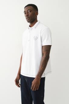 BIG T EMBROIDERED POLO SHIRT , image 3