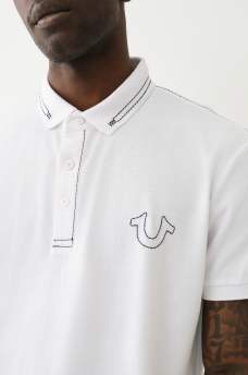 BIG T EMBROIDERED POLO SHIRT , image 1