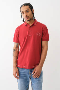 BIG T EMBROIDERED POLO SHIRT , image 2