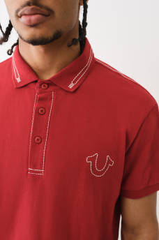 BIG T EMBROIDERED POLO SHIRT , image 1
