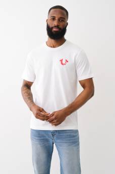 CAMISETA CON ESTAMPADO DE BANDERA Y HERRADURA, image 3