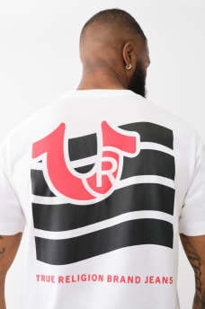 CAMISETA CON ESTAMPADO DE BANDERA Y HERRADURA, image 1