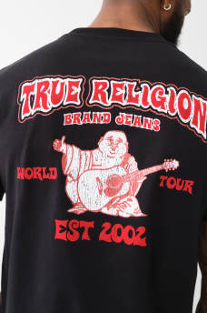FLOCKED VINTAGE LOGO TEE, image 1