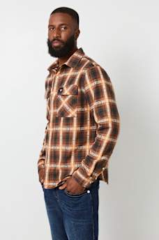 CAMISA DE VESTIR A CUADROS CON TELA JACQUARD, image 3