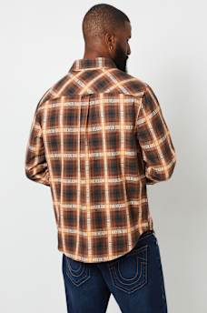 CAMISA DE VESTIR A CUADROS CON TELA JACQUARD, image 4