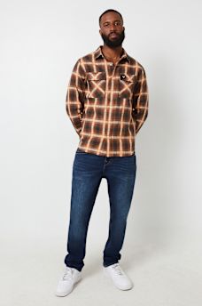 CAMISA DE VESTIR A CUADROS CON TELA JACQUARD, image 5