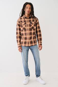 CAMISA DE VESTIR A CUADROS CON TELA JACQUARD, image 6