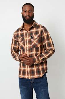 CAMISA DE VESTIR A CUADROS CON TELA JACQUARD, image 1