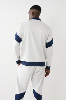 CHAQUETA DEPORTIVA CON LOGO ESTAMPADO EN BLOQUES, image 2