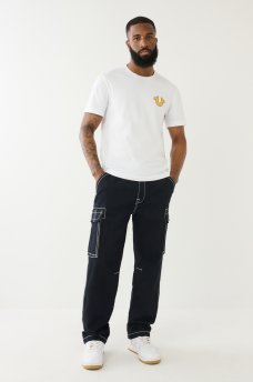 BAGGY BIG T DENIM CARGO PANT, image 3