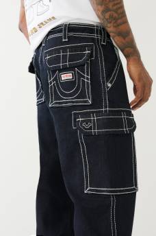 BAGGY BIG T DENIM CARGO PANT, image 4