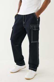 BAGGY BIG T DENIM CARGO PANT, image 1