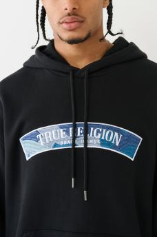 EMBROIDERED TRUE RELIGION PATCH HOODIE