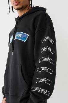 EMBROIDERED TRUE RELIGION PATCH HOODIE