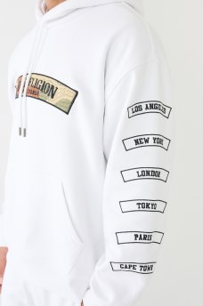 EMBROIDERED TRUE RELIGION PATCH HOODIE