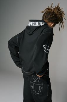 PLAYBOY X TRUE RELIGION RELAXED HOODIE
