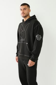 PLAYBOY X TRUE RELIGION RELAXED HOODIE