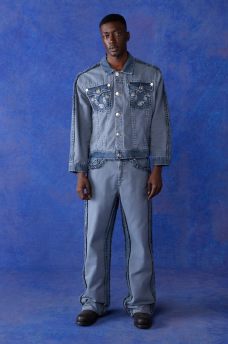BLU RELIGION BOXY TRUCKER JACKET SUPER T, image 4