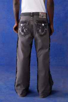 Blu Religion Black Wide Leg Jean Super T | True Religion