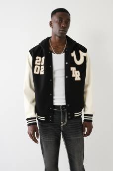 HOODED VARSITY JACKET, image 4